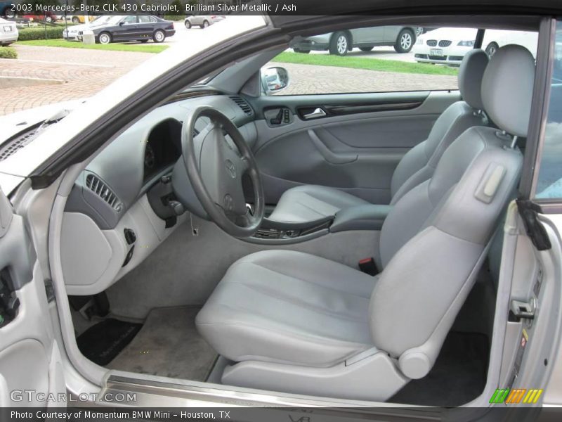Brilliant Silver Metallic / Ash 2003 Mercedes-Benz CLK 430 Cabriolet