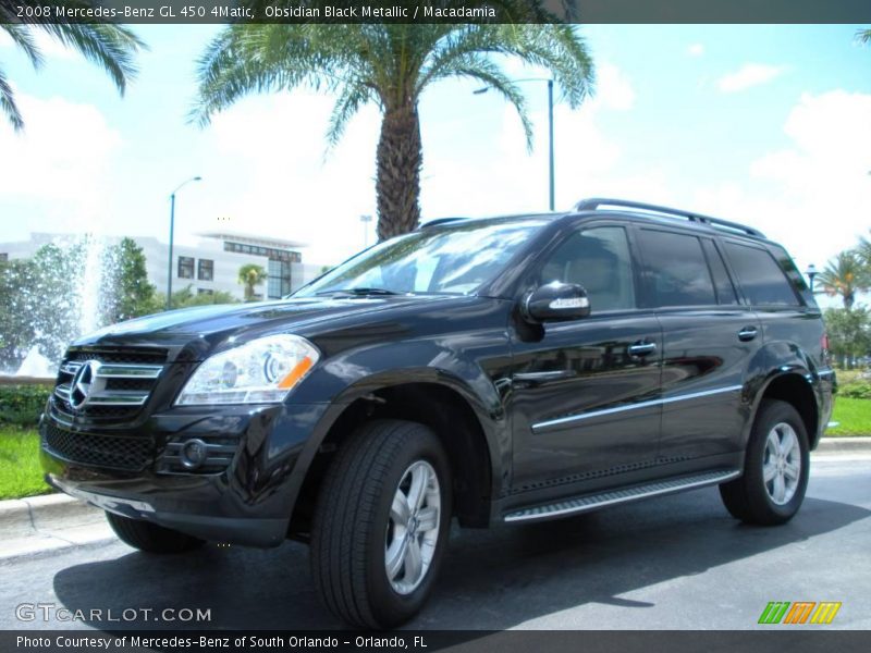 Obsidian Black Metallic / Macadamia 2008 Mercedes-Benz GL 450 4Matic