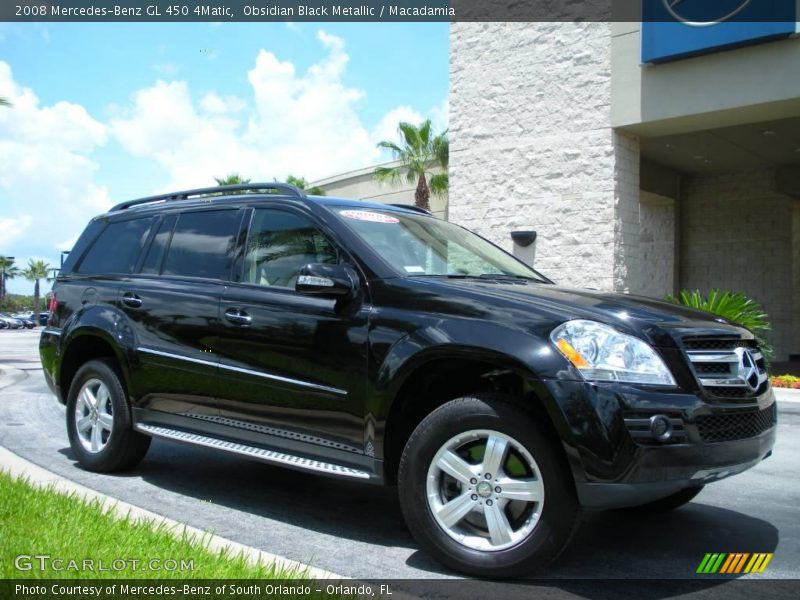 Obsidian Black Metallic / Macadamia 2008 Mercedes-Benz GL 450 4Matic