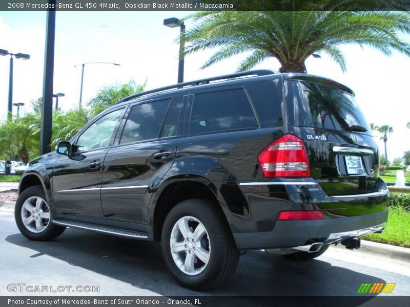 Obsidian Black Metallic / Macadamia 2008 Mercedes-Benz GL 450 4Matic