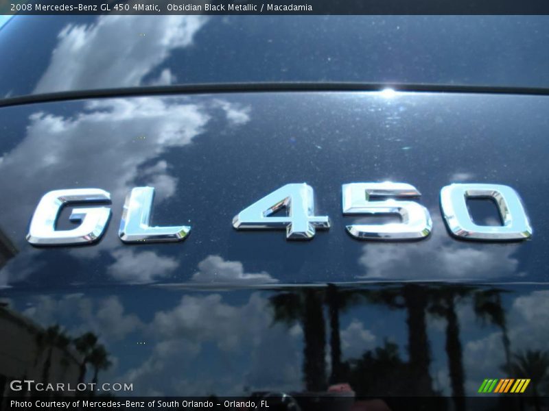 Obsidian Black Metallic / Macadamia 2008 Mercedes-Benz GL 450 4Matic