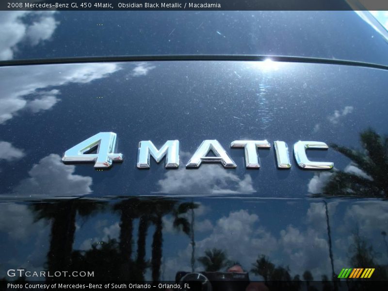 Obsidian Black Metallic / Macadamia 2008 Mercedes-Benz GL 450 4Matic