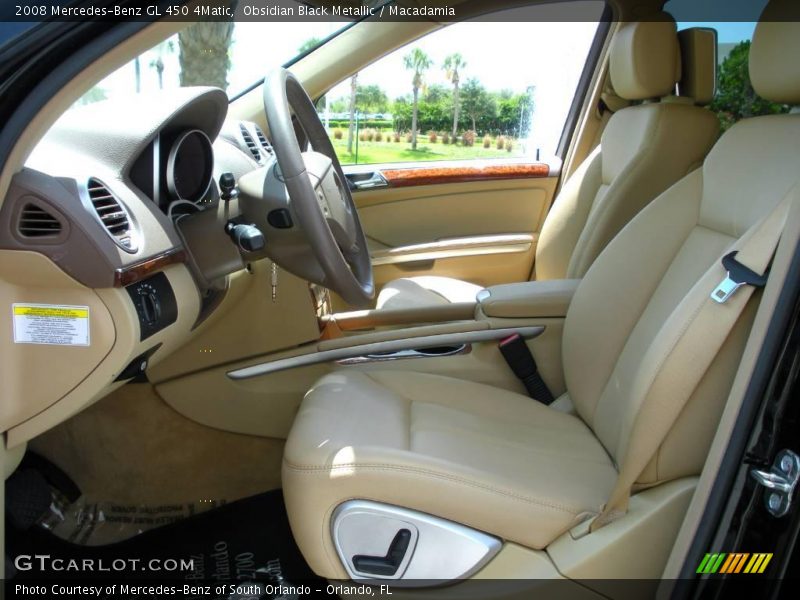 Obsidian Black Metallic / Macadamia 2008 Mercedes-Benz GL 450 4Matic
