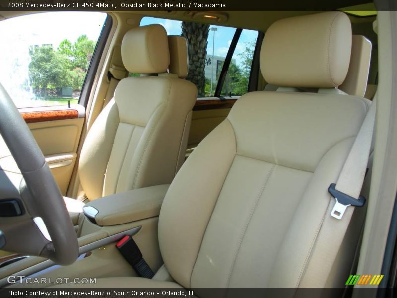 Obsidian Black Metallic / Macadamia 2008 Mercedes-Benz GL 450 4Matic