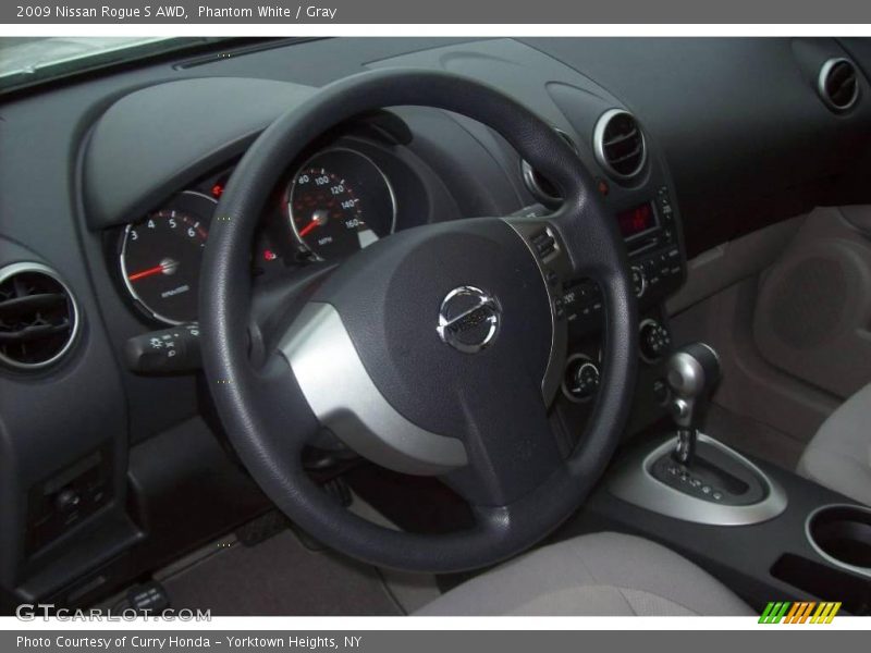Phantom White / Gray 2009 Nissan Rogue S AWD