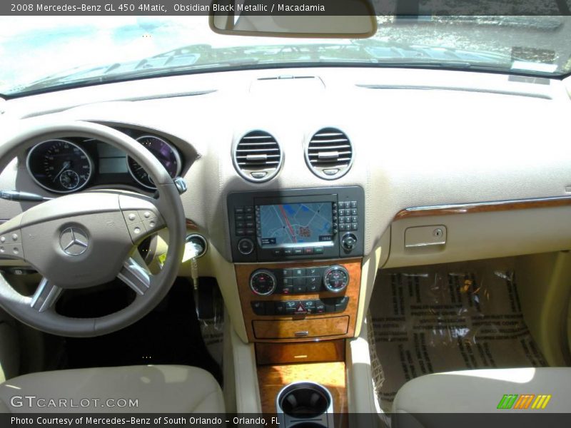 Obsidian Black Metallic / Macadamia 2008 Mercedes-Benz GL 450 4Matic