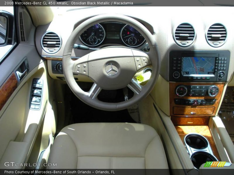 Obsidian Black Metallic / Macadamia 2008 Mercedes-Benz GL 450 4Matic