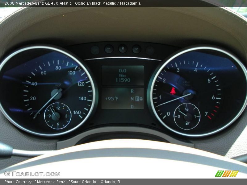 Obsidian Black Metallic / Macadamia 2008 Mercedes-Benz GL 450 4Matic