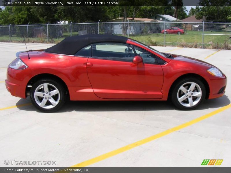 Rave Red Pearl / Dark Charcoal 2009 Mitsubishi Eclipse Spyder GS