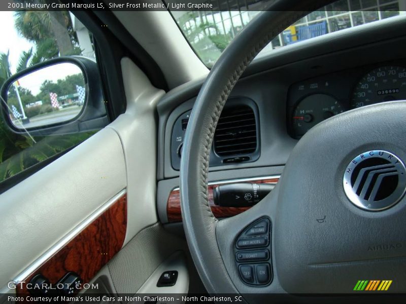 Silver Frost Metallic / Light Graphite 2001 Mercury Grand Marquis LS