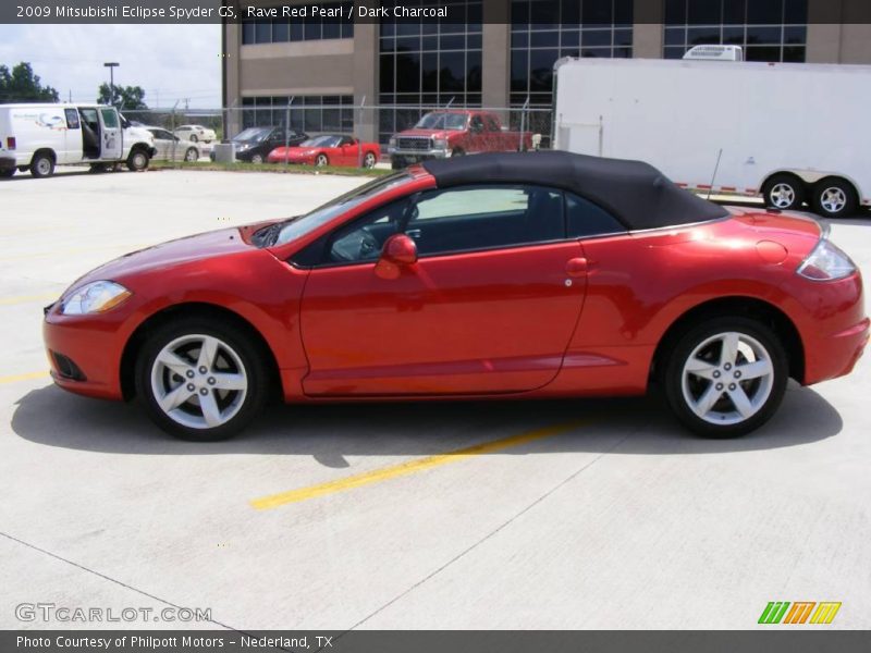 Rave Red Pearl / Dark Charcoal 2009 Mitsubishi Eclipse Spyder GS
