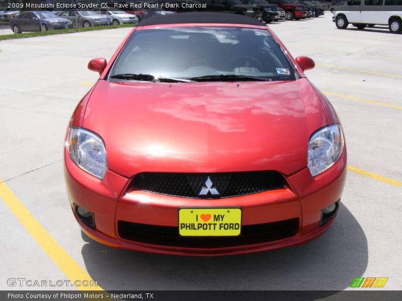 Rave Red Pearl / Dark Charcoal 2009 Mitsubishi Eclipse Spyder GS