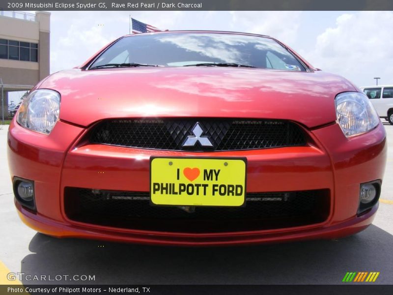 Rave Red Pearl / Dark Charcoal 2009 Mitsubishi Eclipse Spyder GS