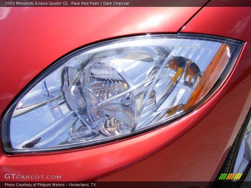 Rave Red Pearl / Dark Charcoal 2009 Mitsubishi Eclipse Spyder GS