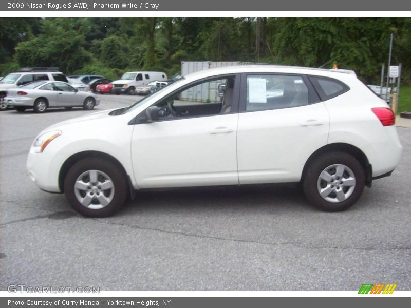 Phantom White / Gray 2009 Nissan Rogue S AWD
