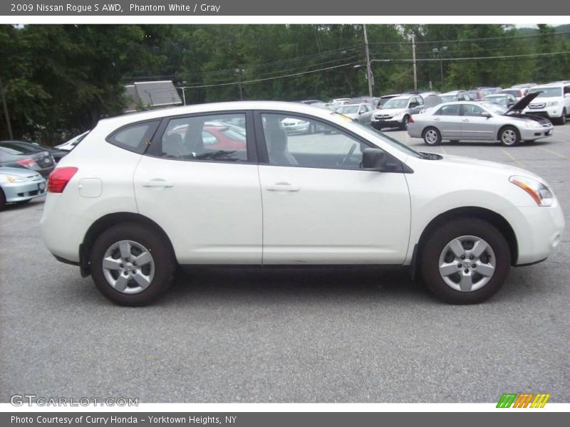 Phantom White / Gray 2009 Nissan Rogue S AWD