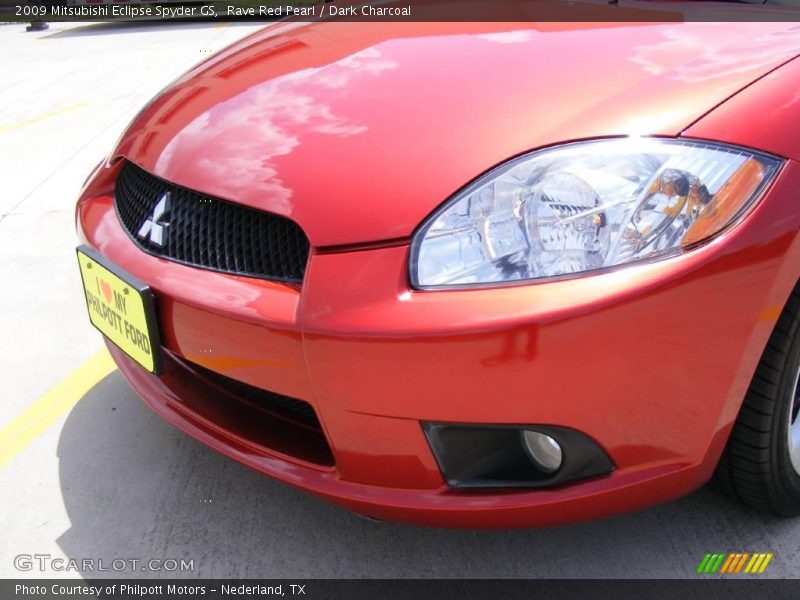 Rave Red Pearl / Dark Charcoal 2009 Mitsubishi Eclipse Spyder GS