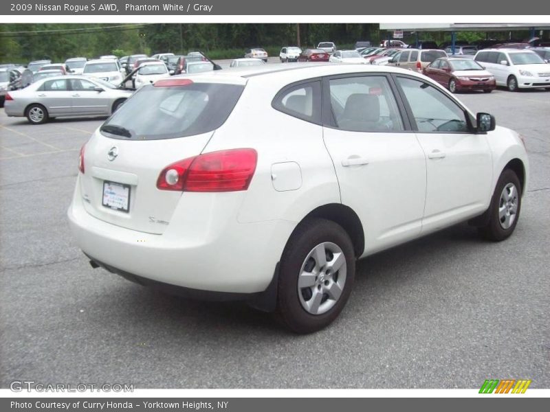 Phantom White / Gray 2009 Nissan Rogue S AWD
