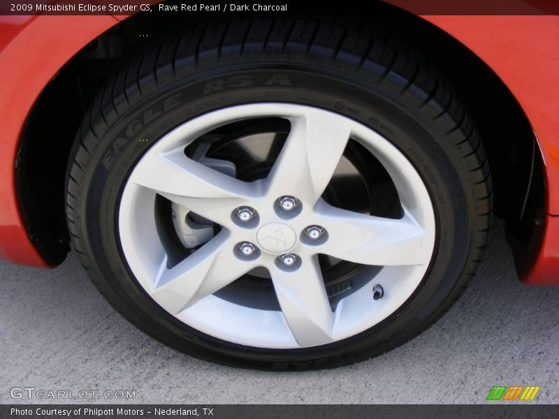 Rave Red Pearl / Dark Charcoal 2009 Mitsubishi Eclipse Spyder GS