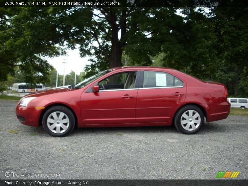 Vivid Red Metallic / Medium Light Stone 2006 Mercury Milan I4