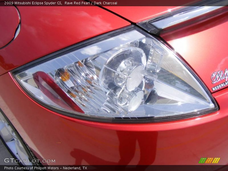 Rave Red Pearl / Dark Charcoal 2009 Mitsubishi Eclipse Spyder GS