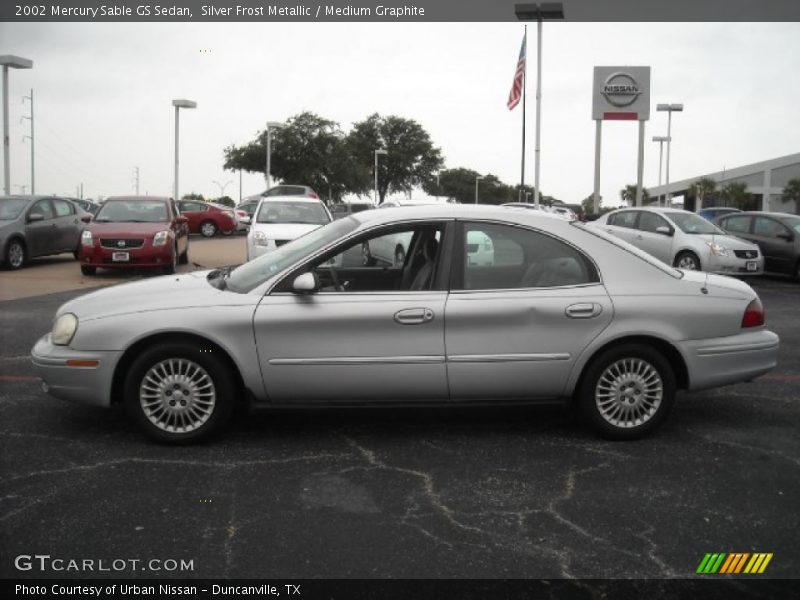 Silver Frost Metallic / Medium Graphite 2002 Mercury Sable GS Sedan