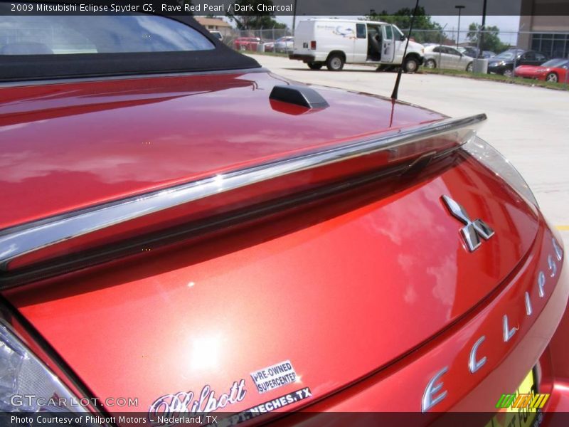 Rave Red Pearl / Dark Charcoal 2009 Mitsubishi Eclipse Spyder GS