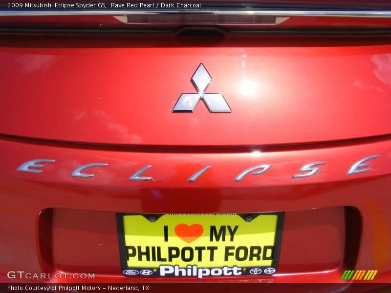 Rave Red Pearl / Dark Charcoal 2009 Mitsubishi Eclipse Spyder GS