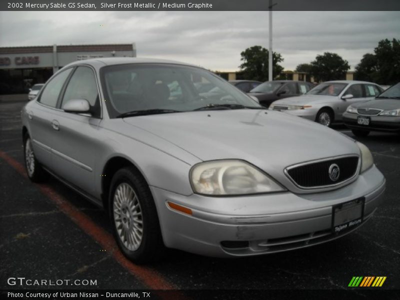 Silver Frost Metallic / Medium Graphite 2002 Mercury Sable GS Sedan