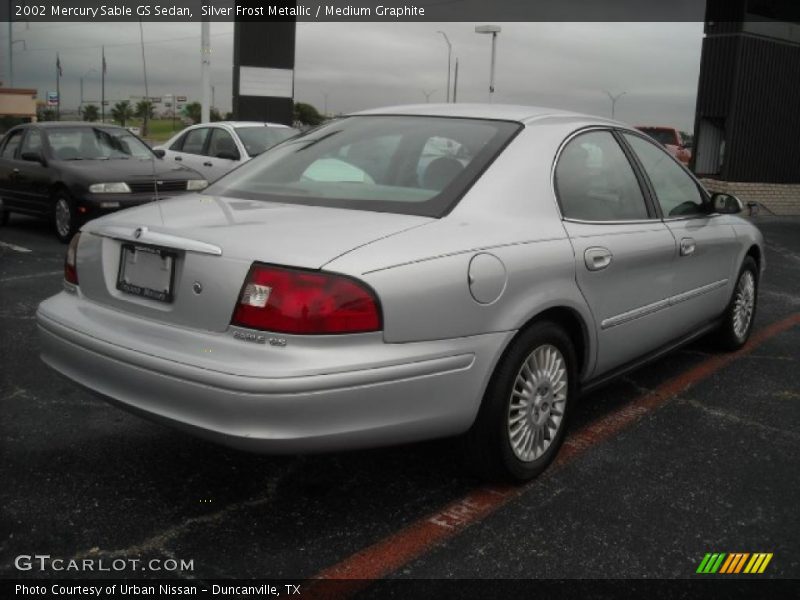Silver Frost Metallic / Medium Graphite 2002 Mercury Sable GS Sedan
