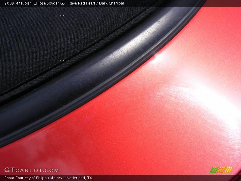 Rave Red Pearl / Dark Charcoal 2009 Mitsubishi Eclipse Spyder GS
