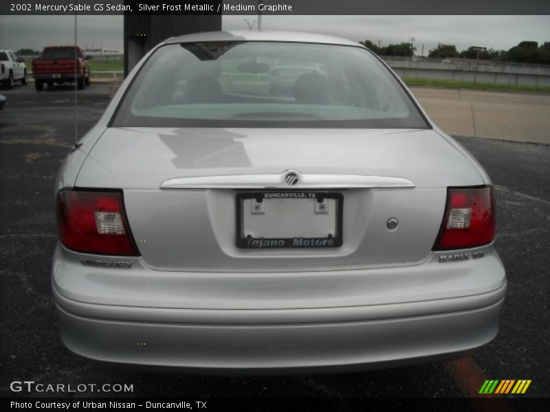 Silver Frost Metallic / Medium Graphite 2002 Mercury Sable GS Sedan