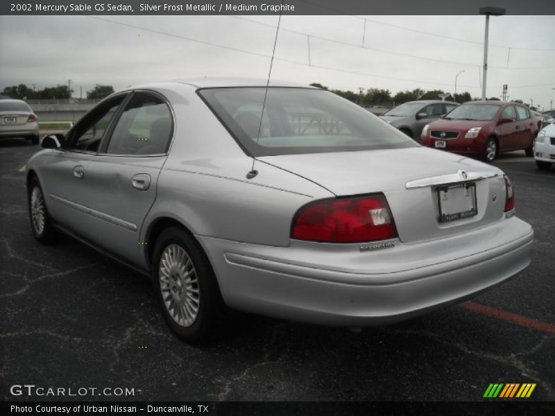 Silver Frost Metallic / Medium Graphite 2002 Mercury Sable GS Sedan