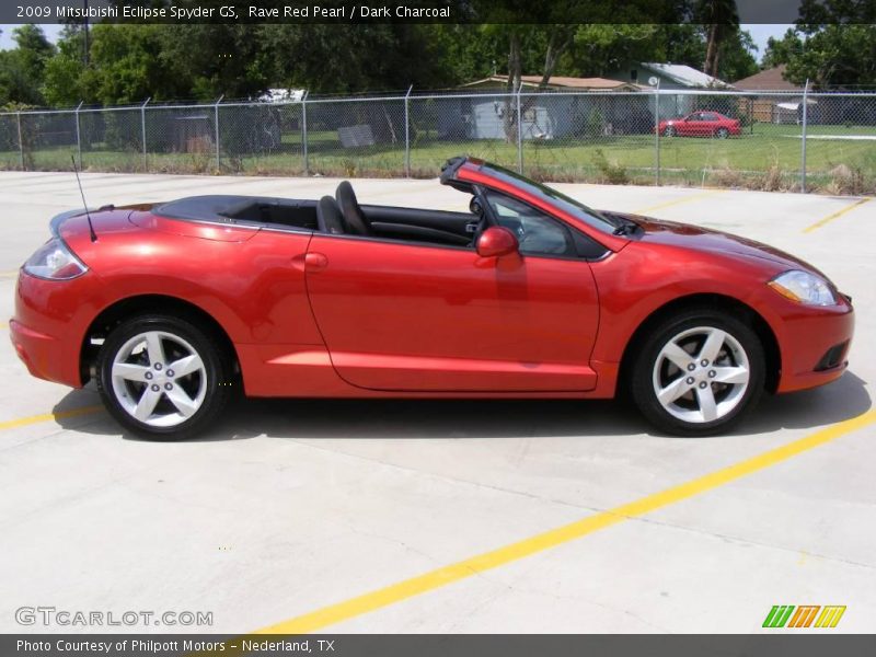 Rave Red Pearl / Dark Charcoal 2009 Mitsubishi Eclipse Spyder GS