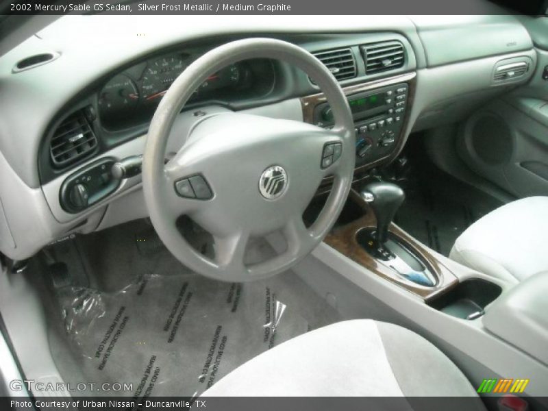 Silver Frost Metallic / Medium Graphite 2002 Mercury Sable GS Sedan