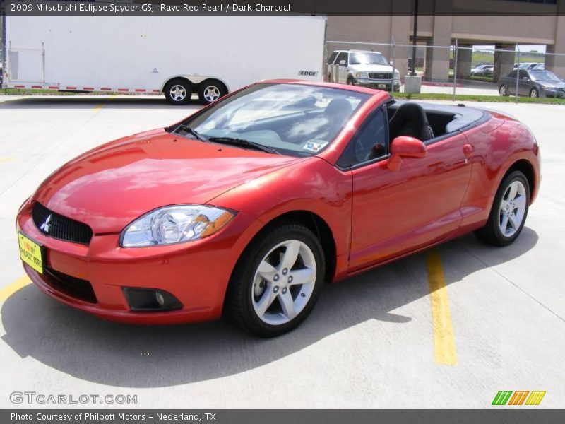 Rave Red Pearl / Dark Charcoal 2009 Mitsubishi Eclipse Spyder GS