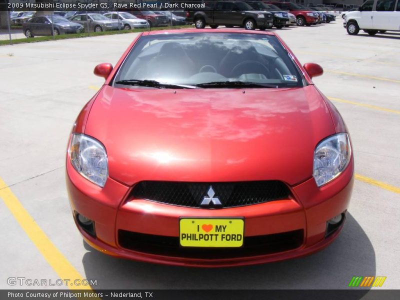 Rave Red Pearl / Dark Charcoal 2009 Mitsubishi Eclipse Spyder GS