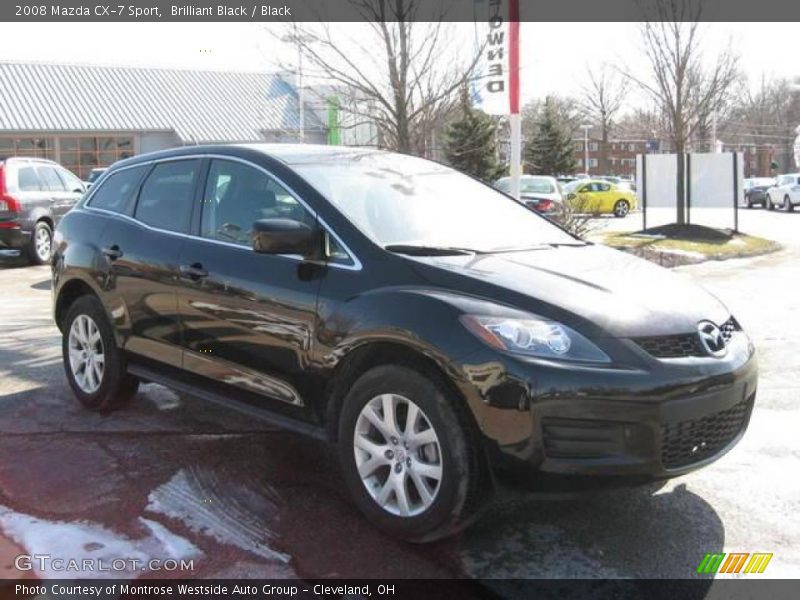 Brilliant Black / Black 2008 Mazda CX-7 Sport