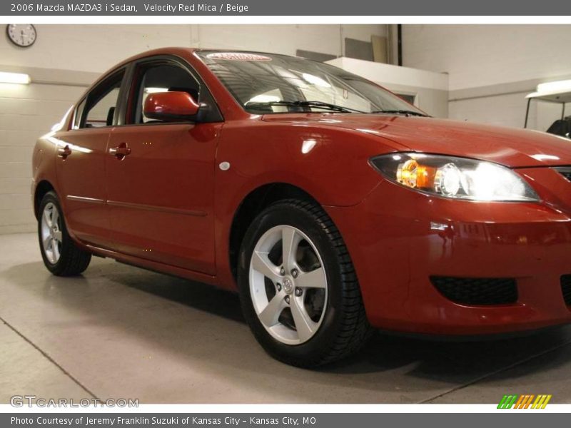 Velocity Red Mica / Beige 2006 Mazda MAZDA3 i Sedan