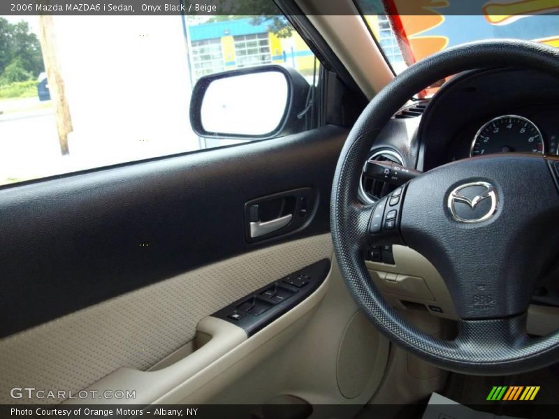 Onyx Black / Beige 2006 Mazda MAZDA6 i Sedan