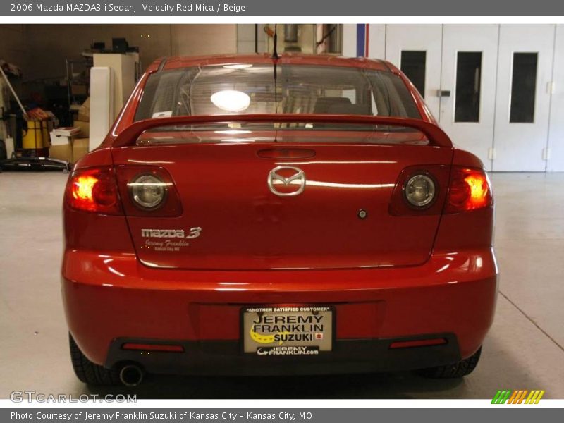 Velocity Red Mica / Beige 2006 Mazda MAZDA3 i Sedan