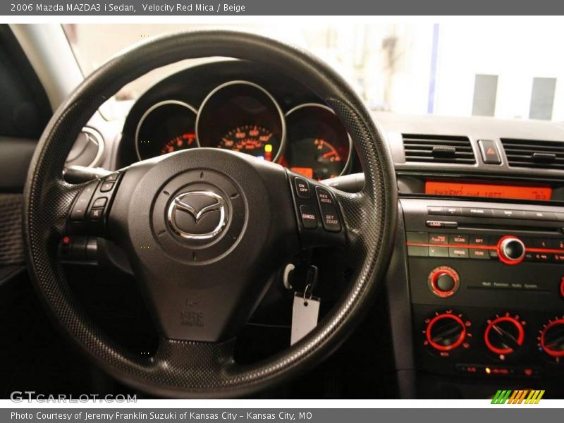 Velocity Red Mica / Beige 2006 Mazda MAZDA3 i Sedan