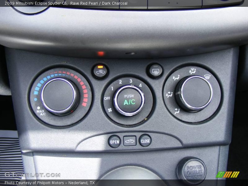 Rave Red Pearl / Dark Charcoal 2009 Mitsubishi Eclipse Spyder GS