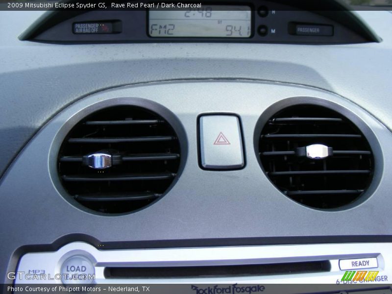 Rave Red Pearl / Dark Charcoal 2009 Mitsubishi Eclipse Spyder GS