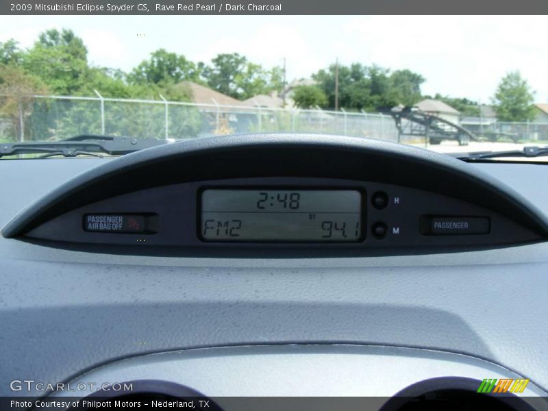 Rave Red Pearl / Dark Charcoal 2009 Mitsubishi Eclipse Spyder GS