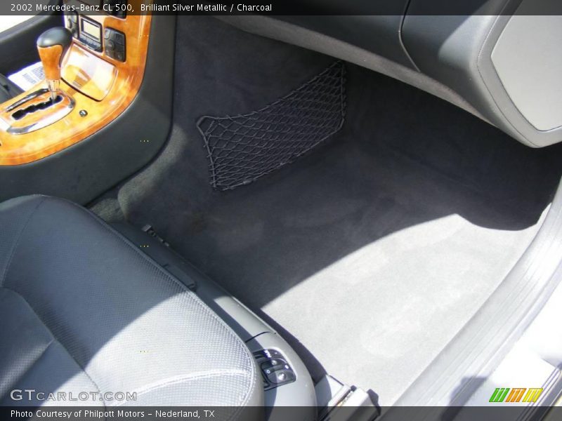 Brilliant Silver Metallic / Charcoal 2002 Mercedes-Benz CL 500