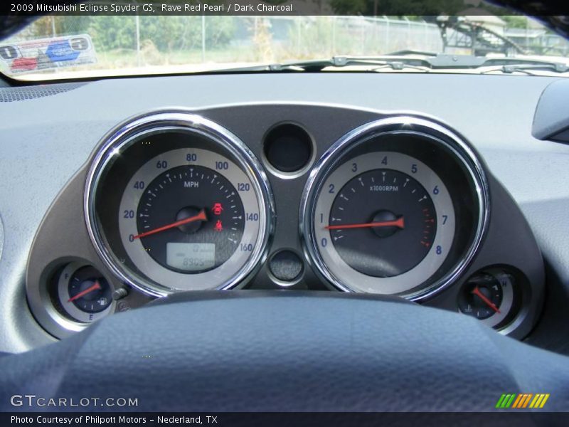 Rave Red Pearl / Dark Charcoal 2009 Mitsubishi Eclipse Spyder GS