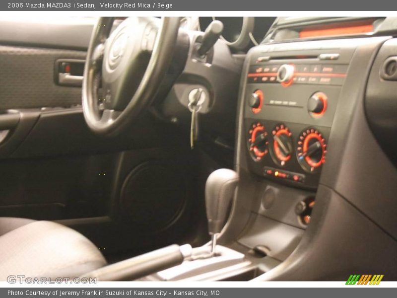 Velocity Red Mica / Beige 2006 Mazda MAZDA3 i Sedan