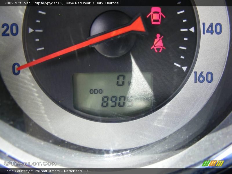 Rave Red Pearl / Dark Charcoal 2009 Mitsubishi Eclipse Spyder GS