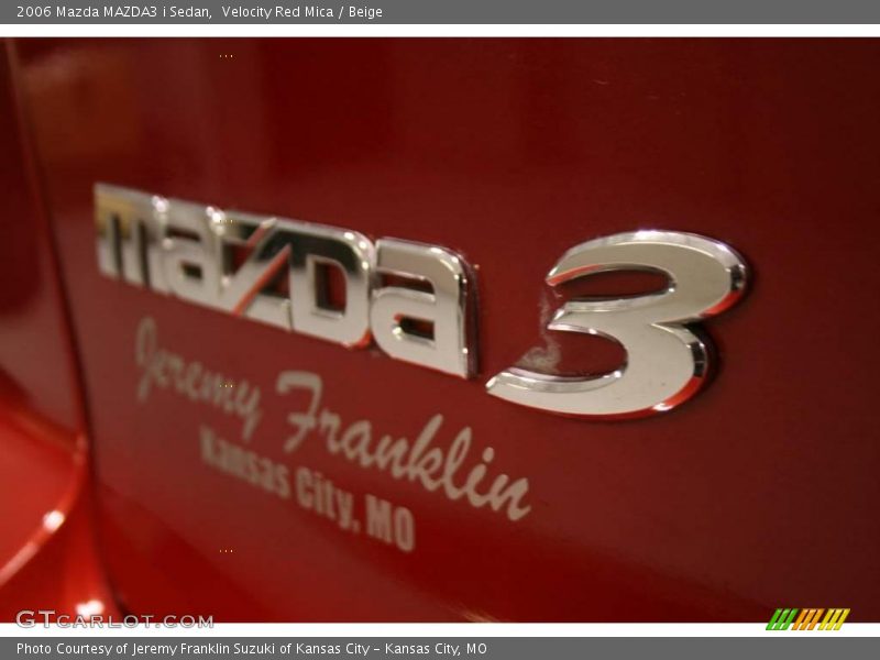 Velocity Red Mica / Beige 2006 Mazda MAZDA3 i Sedan